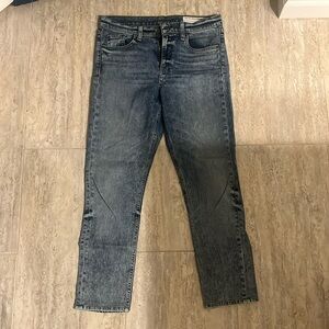 Rag & Bone jeans. Slightly acid washed. Straight leg